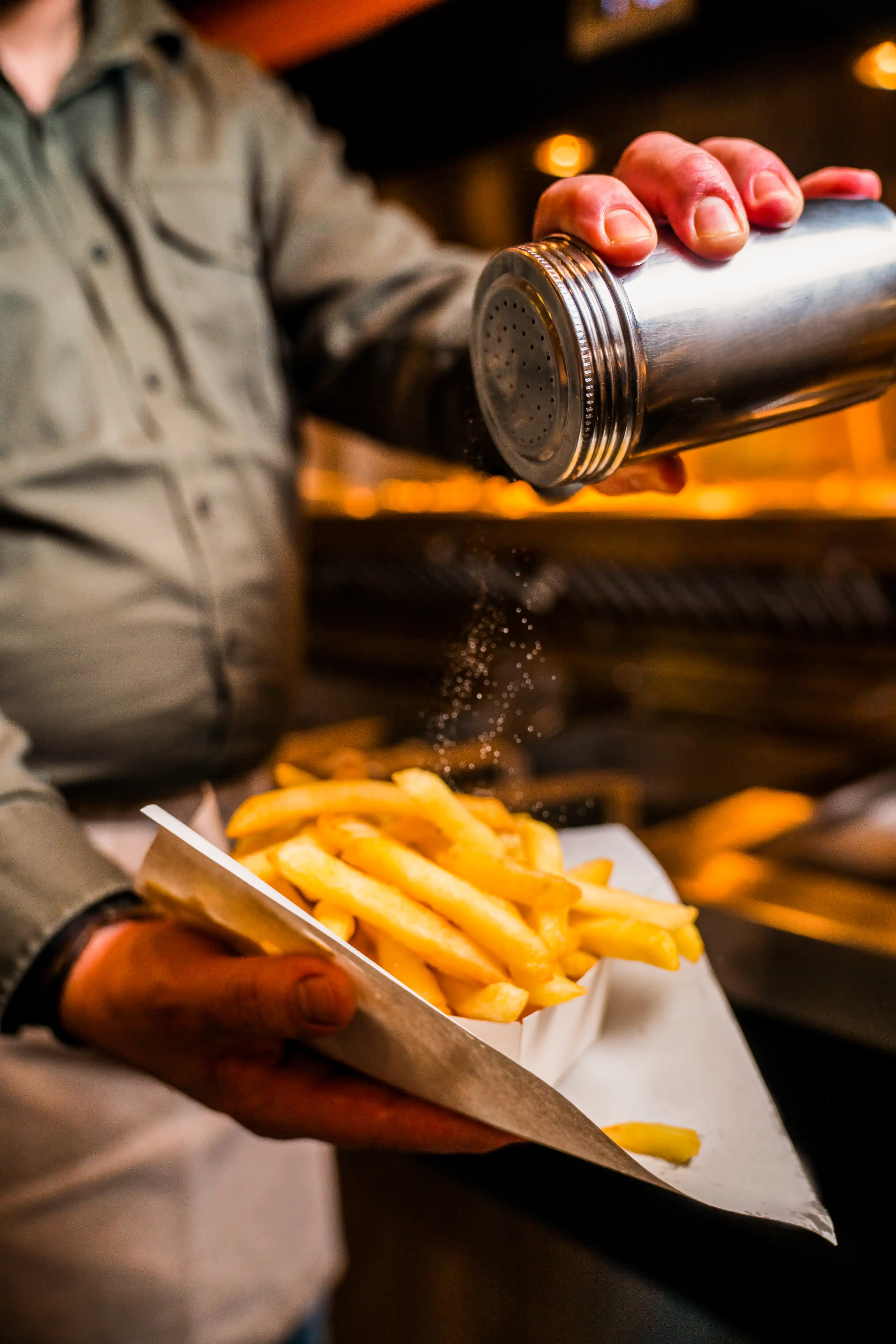 Erkend friturist met verse frieten